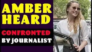 Amber Heard confronted by Journalist on $1MILLION settlement