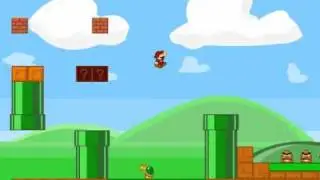 Old Mario Bros level 1 walkthrough