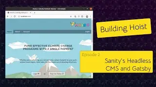 Building Hoist (ep 2) - Integrating Sanity's Headless CMS with Gatsby
