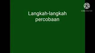 Percobaan sachs dirumah
