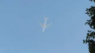 Boeing 747 flys over my house