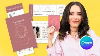¿Cómo crear invitación de boda tipo PASAPORTE? Con Canva