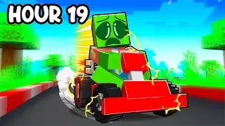 Surviving 24 Hours on GO KARTS in Minecraft!