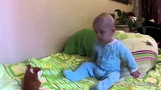Говорящий хомячок и малыш