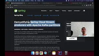 3 - Spring Cloud Stream producers with Apache Kafka partitions using MESSAGE_KEY