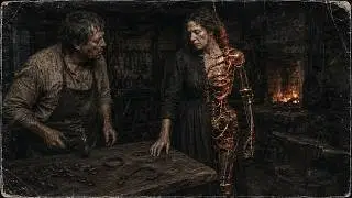 The deceased wife returned to the blacksmith and asked him to forge her a body