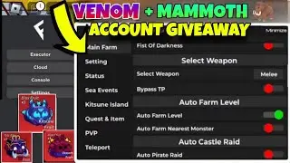 Script Blox Fruit Mobile No Key .AUTO FARM , RAIN FRUIT & VENOM FRUIT GIVEAWAY | Delta Fluxus Script