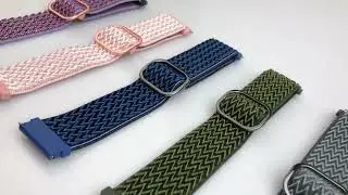Pulseira 20mm 22mm Nylon Loop para Relógio Smartwatch c/ Pinos