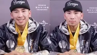 Tugstsogt Nyambayar “KING TUG” on his split decision victory over Cobia Breedy.