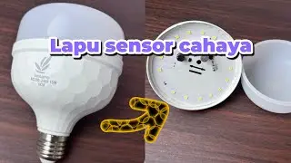 Lampu sensor cahaya matahari #lampupintar #lampusensor #lampusensorcahaya 