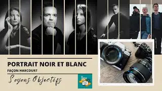 Portrait noir et blanc façon Harcourt