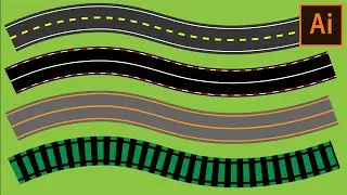 How to draw Roads in Adobe Illustrator