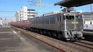 EF81 303牽引　8087レ　佐賀駅　2024.05.14撮影