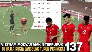 🔴 VIETNAM MODYAR TURUN KE 137 FIFA !! Makin Gak Level dengan Indonesia usai di Gulung Rusia 3-0 ‼️