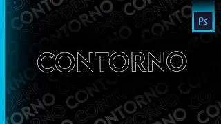 Como crear contornos en texto sin Relleno ✅ Tutorial Photoshop 2022