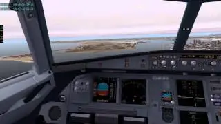 X-Plane 10 - A320 Multiple Engine Failure Over San Diego