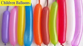 Rainbow Wet water Balloons ▶ Learn colours Finger Nursery Balloon Finger Family Compilation
