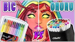 BIC Markers VS Ohuhu Brush Markers - Marker Review