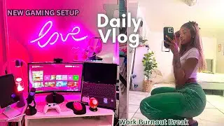 VLOG | New Gaming Setup,  Taking Time For Myself  | Anna Doll