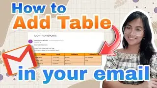 How to Create Table in Gmail | How to Insert Table in EMAIL | Add Table in Email