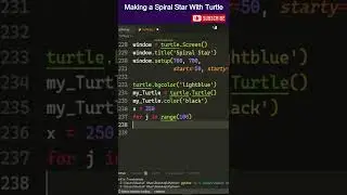 Spiral Star With Turtle | Python