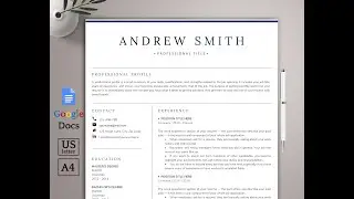 Grad school Resume Template