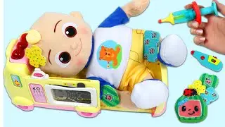 Cocomelon JJ Falls Off The Swings! Help Him Feel Better!
