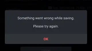 Something went wrong while seving please try again kinemaster