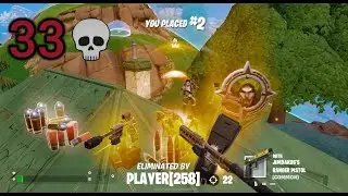 33 ELIMINATIONS Solo Vs Squads  Zero build gameplay Fortnite