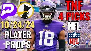 PRIZEPICKS NFL THURSDAY NIGHT FOOTBALL 10/24 CORE PLAYER PROPS!! VIKINGS RAMS