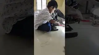 #Pushpa2#Seeing micro-organisms👁️ #By using  microscope#Viral#Viraling shorts