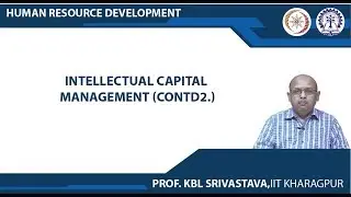 Lecture 48: Intellectual Capital Management (Contd.)
