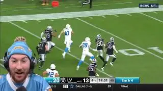 Chargers Fan Mikeyy Reacts To LA Chargers vs. Las Vegas Raiders Game Highlights NFL 2024 Week 18