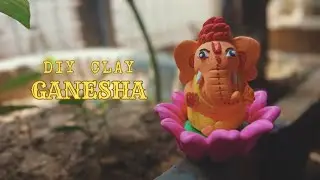 DIY cute clay Ganesh ji | Making cute ganesha with superclay | Aditeaarts