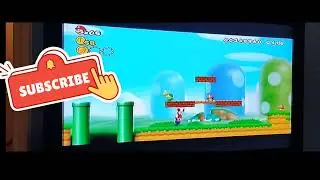 We fixed our Wii.  New super Mario Bros gameplay.