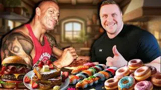 Végig ettem a Szikla (The Rock) csaló napját🤯💪8.000 Kcal🤯