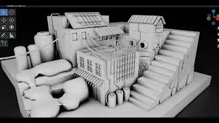 Make a Simple Scene - Grid Modeler (blender addon)