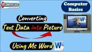 How to Convert Text to Picture in ms word | 