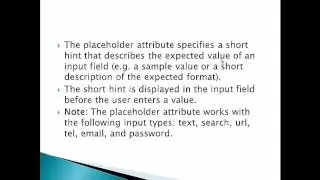Cs420 Input Attributes lecture 2 week 13
