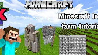Minecraft Iron farm tutorial 1.19.73 | without zombie