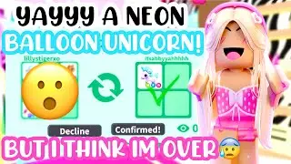 YAYYY MY DP A NEON BALLOON UNICORN!!🦄 🎈BUT WAS I OVER?!🥲#adoptmeroblox #preppyadoptme #preppyroblox