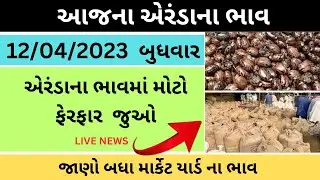 એરંડા ના ભાવ | 12-04-2023 | Arenda na Bhav | Castor seed price today | aaj na Aranda bajar bhav