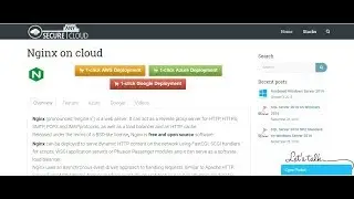 Secured Nginx on Ubuntu 16-04 LTS - Deploy on Azure , AWS and Google Cloud Platform.