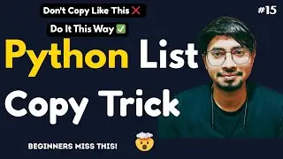 Python Programming Language Full Course for Beginners – #15 Copying an Array in Python Correctly