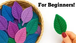 Learn to Crochet Leaves in MINUTES_Viral Trick for Beginners