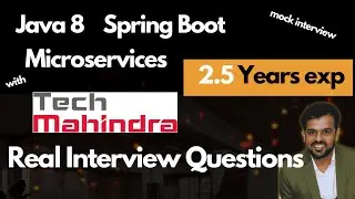 2.5 Years Experience || Tech Mahindra java Spring boot  interview