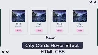 City Image Cards HTML CSS | amanselfcoder