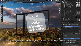 How to make a House Window in Blender using Pre-made Window from Blenderkit