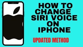 HOW TO CHANGE SIRI VOICE ON IPHONE