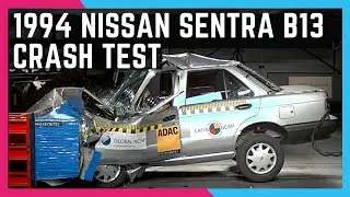 1994 Nissan Sentra B13 Crash Test